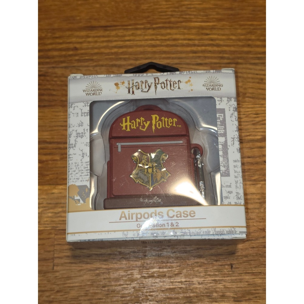 Harry Potter Hogwarts Backpack AirPods Case Gen 1 & 2 Wizarding World Burgundy